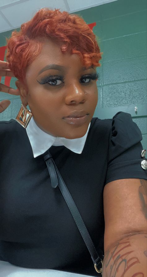 Red Pixie Haircut Black Women, Ginger Pixie Haircut, Ginger Pixie Cut, Ginger Pixie Haircut Black Women, Ginger Pixie, Red Pixie Cut, Red Pixie Haircut, Red Pixie Cuts, Pixie Haircut Black Women