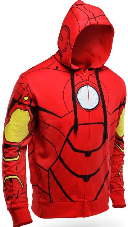 Just like a Superhero, you can have a secret identity with this Iron Man Costume Hoodie. If you want a disguise, just put it on and put up the hood. Bam. You are now Iron Man.    This officially-licensed Iron Man hoodie looks like it came straight out of Stark Industries. It just doesn’t let you fly and it’s only from the waist up. Oh, and it isn’t really armor either. Iron Man Hoodie, Ironman Costume, Stark Industries, Think Geek, Geek Life, Ms Marvel, Geek Chic, The Avengers, Avengers Assemble