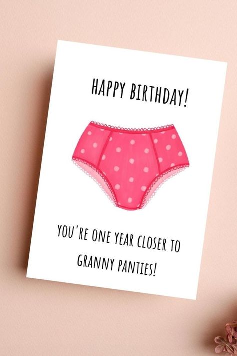 Printable cards with envelope Birthday Card For Friends, Birthday Card For Friend, Funny Printables, Friend Funny, Getting Older, Funny Birthday Card, Birthday Cards For Friends, Funny Birthday Cards, Friends Funny