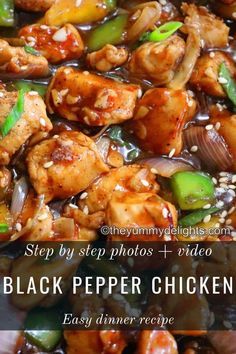 Black Peppered Chicken Chinese, Black Pepper Chicken Chinese, Pepper Chicken Stir Fry, Black Pepper Chicken Recipe, Chicken Recipe For Dinner, Easy Chicken Stir Fry Recipe, Light Eating, Chicken Stir Fry Recipe, Easy Chicken Stir Fry