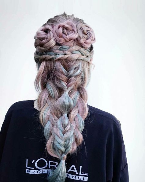 Hare Stiles, Diamond Hair, Blonde Braids, Balayage Color, Peinados Recogidos, Mermaid Coloring, Ffa, Brown Ombre, Baddie Hairstyles