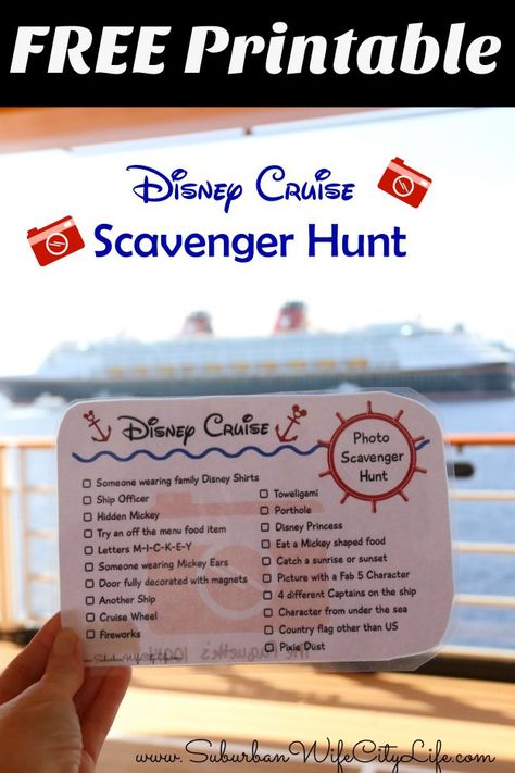 Free printable Disney cruise scavenger hunt Tinkerbell Gifts, Disney Cruise Fish Extender Gifts, Disney Cruise Door Decorations, Cruise Photo, Disney Wonder Cruise, Disney Fantasy Cruise, Disney Cruise Fish Extender, Cruise Disney, Disney Cruises