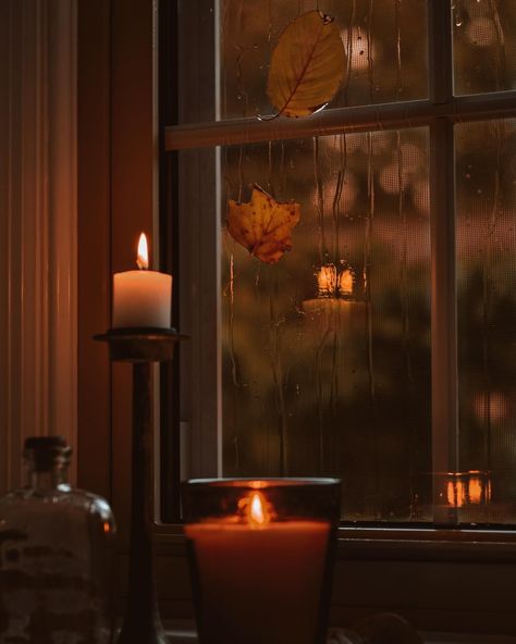 a cozy image (@acozyimage) • Instagram-Fotos und -Videos Rainy Autumn, Autumn Evening, Autumn Girl, Night At Home, Autumn Magic, Autumn Night, Fall Aesthetic, Cozy Home, Autumn Cozy