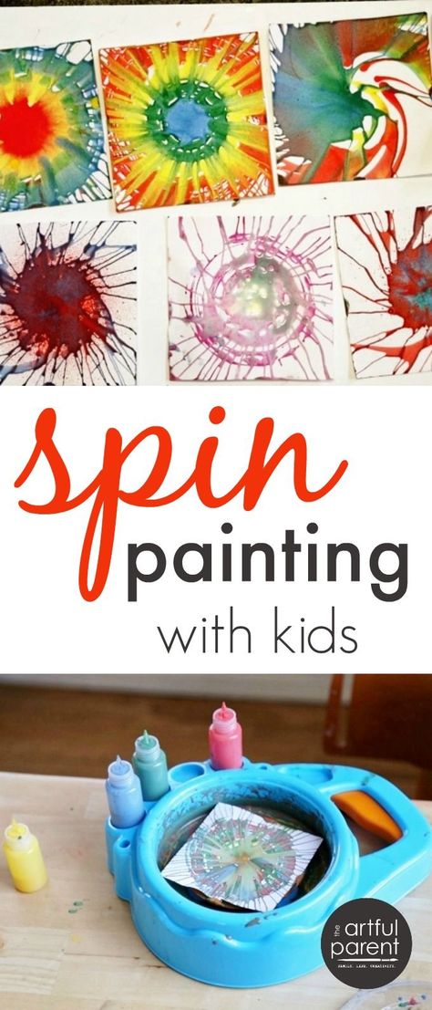 Spin painting is a favorite kids art activity that can be done with a salad spinner or with a kids spin art machine. Here I compare the two methods. #paintingwithkids #kidsactivities #funforkids #kidspaint Painting With Kids, Spin Painting, Quick Art, Playful Learning, Easy Art For Kids, Art Activities For Toddlers, Art Therapy Projects, Salad Spinner, Spin Art