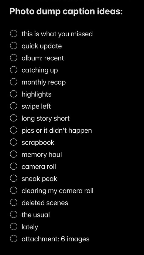 photo dump captions Story Time Ideas Instagram, 2024 Bio Ideas, Stolen Shots Caption Instagram, Album Recent Caption, Instagram Memories Story, Good Day Captions Instagram Story, Instagram Captions Throwback, Instagram Captions For Day Out, Photo Album Caption Ideas