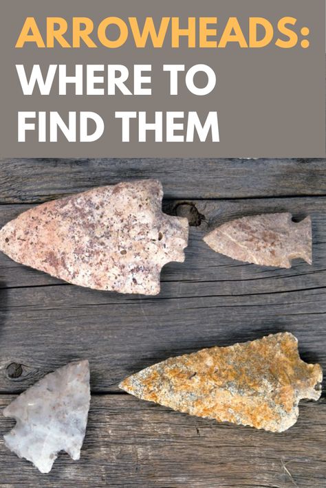 How to find arrowheads and Native American artifacts. Arrowhead hunting in the woods, creeks and fields can be challenging as well as a whole lot of fun! This is the ULIMATE ARROWHEAD HUNTING guide to show you exactly what to look for when looking for Indian arrowheads. Blm Camping, Arrowhead Display, Artifact Hunting, Gem Hunting, Ancient Artifacts Prehistoric, Indian Arrowheads, Native American Tools, Rock Identification, Hunting Guide