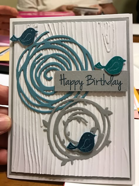 Su Swirly Scribbles, Circle Cards, Sizzix Cards, Stampin Up Birthday Cards, Simple Cards Handmade, Parchment Cards, Hand Made Greeting Cards, Creating Cards, Bee Cards