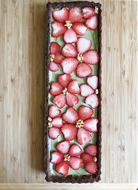 Strawberry matcha cream cheese tart | the-cooking-of-joy.blo… | Flickr Matcha Cream Cheese, Cottagecore Cafe, Deserts Cakes, Cream Cheese Tart, Matcha Cream, Flower Desserts, Strawberry Matcha, Matcha Dessert, Chomp Chomp