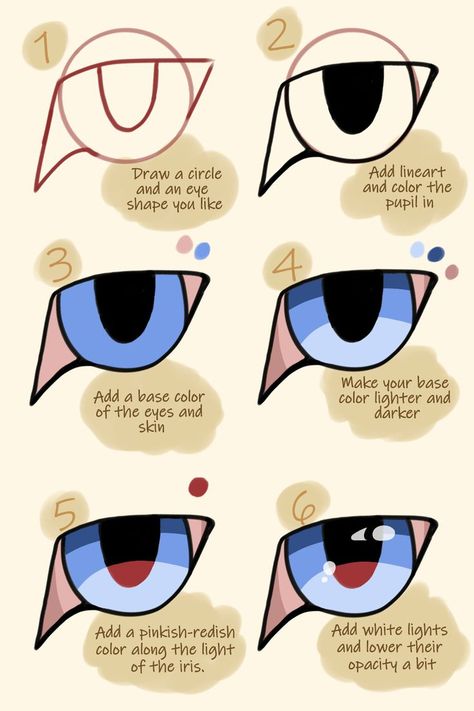 Warrior Cats Eyes Drawing, Anime Cat Eyes, Draw Cat Eyes, Cat Pupils, Cartoon Anatomy, Cat Eyes Drawing, Cat Eye Tutorial, Draw Cat, Cat Expressions