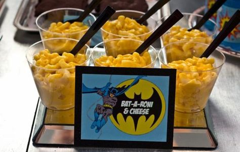 Batman Party Foods, Batman Food, Batman Party Supplies, Batman Themed Birthday Party, Lego Batman Birthday, Batman Baby Shower, Movie Food, Super Hero Party, Marvel Birthday Party