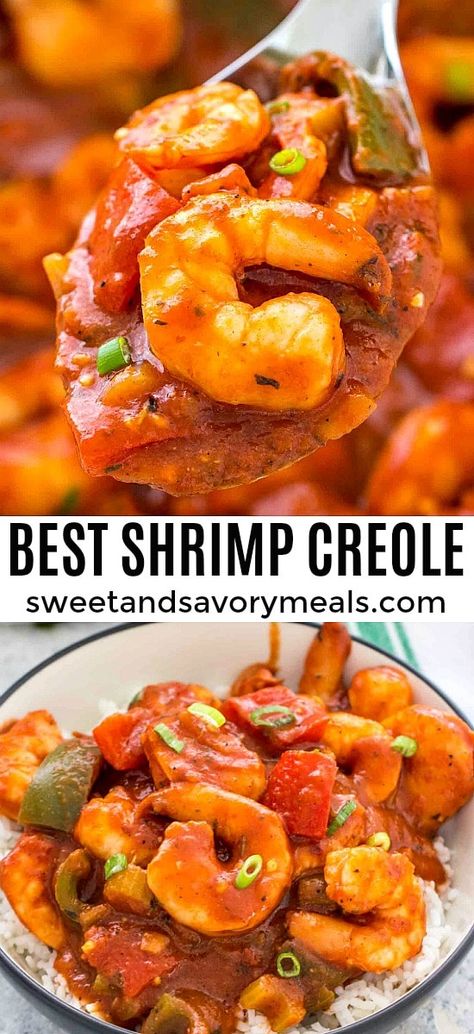 Shrimp Creole Recipe, Creole Shrimp Recipes, Shrimp Creole, Cajun Dishes, Cajun Creole Recipes, Spicy Tomato Sauce, Southern Dishes, Creole Recipes, Shrimp Dishes