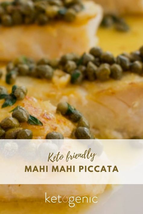 Mahi Piccata, Low Carb Mahi Mahi Recipes, Mahi Mahi Picatta, Keto Mahi Mahi, How To Cook Mahi Mahi, Fish Dinner Recipes Mahi Mahi, Mani Mahi Recipes, Honey Garlic Mahi Mahi, Costco Mahi Mahi Recipes