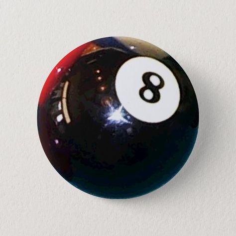 Pool Ball, Badge Pin, Pin Button, 8 Ball, Button Pins, Pool, Pins