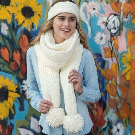 Loom Knit Headband, Loom Knit Scarf, Types Of Knitting, Holiday Knitting Patterns, All Free Knitting, Crocheting Inspiration, Tricotin Long, Knit Loom, Loom Scarf