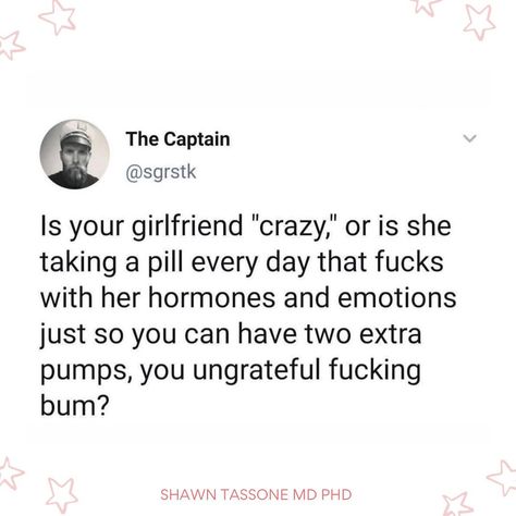 Shawn Tassone | Excuse the language, but it’s a valid question to be honest… While the topic of the birth control pill sparks enough controversy on its… | Instagram Kaylacore Aesthetic, Birth Control Pill, Control Quotes, Birth Control Pills, To Be Honest, Birth Control, Own It, The More You Know, My Thoughts