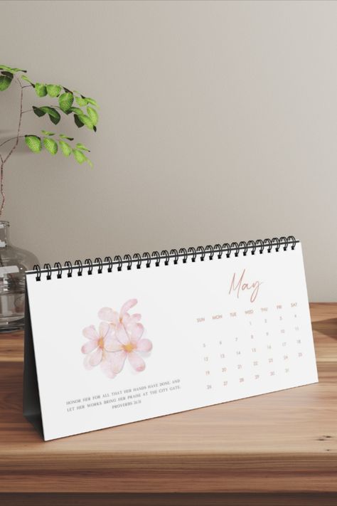 Table Calendar Design, Office Planner, Christian Calendar, Provoking Quotes, Watercolor Calendar, Table Calendar, Office Planners, Modern Watercolor, Thought Provoking Quotes