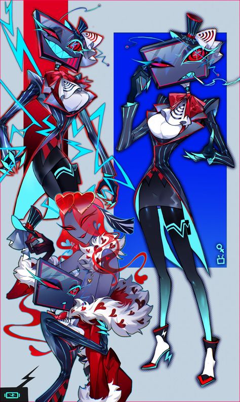 Vox Hazbin Hotel Fanart, Vox X Val, Vox X Valentino, Vox Hazbin Hotel, Vox Hazbin, Hazbin Hotel Fanart, Hazbin Hotel Art, Hawk Moth, Hotel Trivago