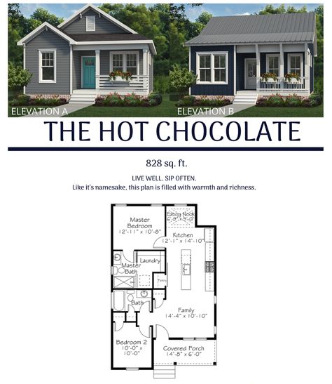 New Chatham Park Floor Plan - The Hot Chocolate Floor Plan Tiny House Layout, Cute Floor Plans, Sims 4 Floorplan Layout With Grid, Tiny Home Design Floor Plans, Small Family Home Floor Plans, Tiny Cottage Homes, Tiny Home Layout Floor Plans, Small Home Layout, Small Home Floor Plan