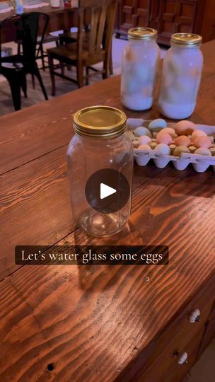 893K views · 1.1K reactions | #homesteading #eggs #farmfresh #masonjars #storing #chickens #October2024 | Katherine Umbarger | Katherine Umbarger · Original audio Egg Glassing, Katherine Umbarger, Off Grid Survival, Pet Chickens, Fermented Foods, Canning Recipes, Farm Fresh, Mason Jars, Frozen