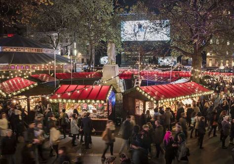 Leicester Square Christmas Market London Christmas Market, Hampstead Village, Leicester Square London, Burlington Arcade, Christmas Things To Do, Secret London, London Market, Best Christmas Markets, Leicester Square