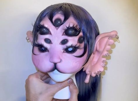 Melanie Martinez Portals Mask, Melanie Martinez Mask, Melanie Martinez Concert, Portals Tour, Melanie Martinez Drawings, Trilogy Tour, Aesthetic People, Artist Style, Melanie Martinez