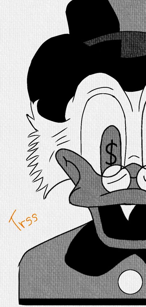 Uncle Scrooge, tio patinhas Scrooge Mcduck Painting, Donald Duck Drawing, Dagobert Duck, Money Drawing, Uncle Scrooge, Palm Tattoos, Scrooge Mcduck, Pop Art Painting, Book Art Drawings