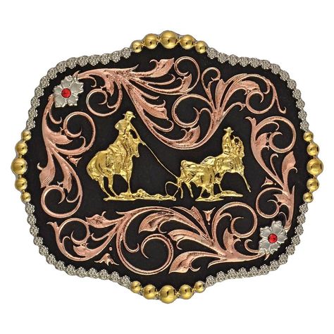 Engraving Patterns, Team Roper, Team Roping, Western Belt Buckles, Leather Hardware, Western Belts, Beaded Trim, Red Stone, Belt Buckle