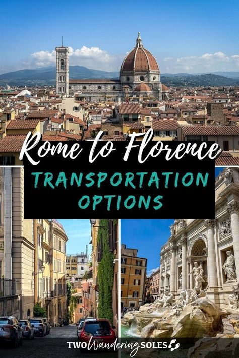 In this guide, we’ve outlined all the different transportation options to get from Rome to Florence so you can find the best mode for your specific trip and budget. travel checklist | travel destinations | travel essentials | rome to florence Florence To Rome Road Trip, Day Trip From Florence Italy, Walking Tour Florence Italy, Florence Walking Tour Map, Florence Travel Guide, Visit Florence, Day Trips From Rome, Florence Travel, Italy Itinerary