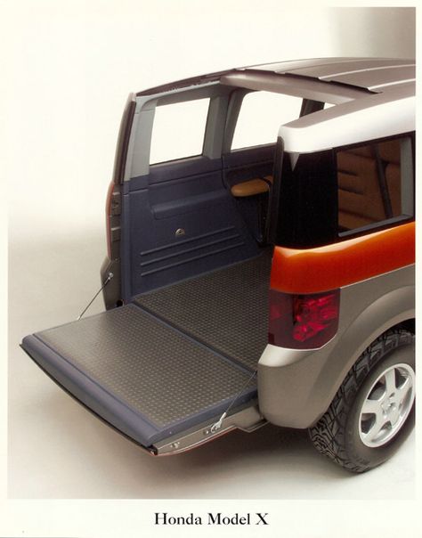 Honda Element: Model X (the beginning of the Element) - Honda Element Owners Club Forum Honda Element Accessories, Honda Element Camper, Cargo Organizer, Honda Element, Car Interiors, Mini Van, Concept Cars, Car Interior, The Beginning