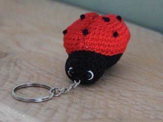 Small Crochet Projects, Crochet Toys Free Patterns, Keychain Pattern, The Ladybug, Crochet Toys Free, Crochet Keychain Pattern, Small Crochet, Crochet Keychain, Crocheted Item