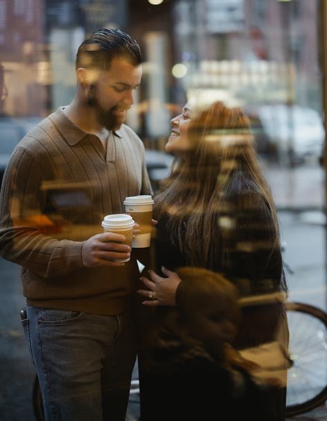 This family opted for a city Babymoon Coffee Walk Photoshoot and I could not be more pleased to make it happen for them. See more Boston maternity photography, Boston family photogrpahy, Boston wedding photography, Boston elopements, and more by Jose Camacho Boston Wedding Photographer. Coffee Shop Maternity Shoot, Walk Photoshoot, Coffee Walk, Maternity Photoshoot Outfits, Maternity Street Style, Autumn Family Photos, Boston Wedding Photographer, Boston Wedding, Wedding Boston