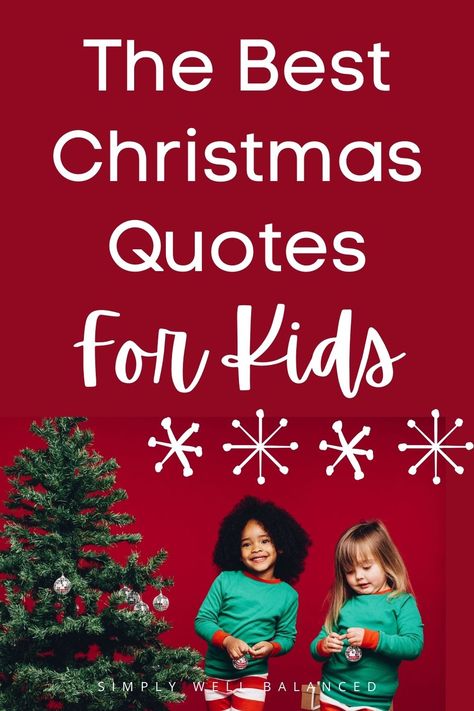 All of the best Christmas quotes for kids in one place! Funny, cute and meaningful Christmas quotes to share with children and spread holiday joy! Find the perfect quote or caption to put in their Christmas card this year. Funny Christmas Quotes For Kids, Quote About Christmas, Christmas Through The Eyes Of A Child, Christmas Decor Quotes, Xmas Sayings Quotes, Christmas Magic For Kids Quotes, Santa Sayings And Quotes, Christmas Quotes Inspirational Families, Funny Sign Quotes