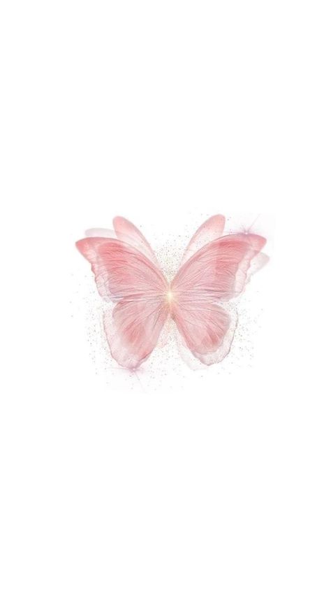 Pink Phone, Pink Butterfly, Screen, Pink, White, Tela