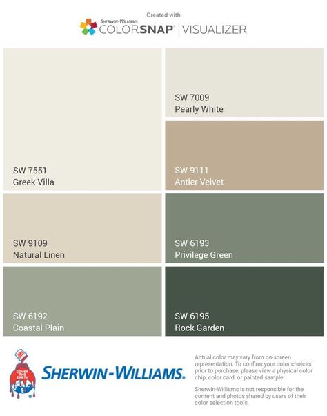 Natural Linen | Paint colors for home, Sherwin williams color palette, Nature color palette Lichen And Liverwort Sherwin Williams, Sherwin Williams Nature Color Palette, Linen Sherwin Williams Paint, Natural Home Color Palette, Sherwin Williams Green Palette, Sherwin Williams Natural Linen Color Palettes, Natural Linen Color Scheme, Colorsnap Visualizer Sherwin Williams, Natural Color Palette For Home