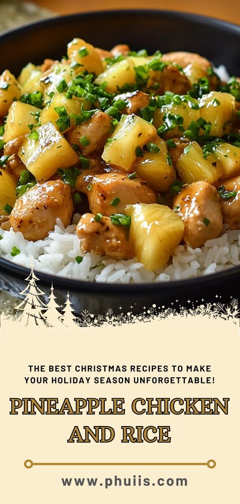 This delightful dish combines tender chicken, sweet pineapple, and fragrant jasmine rice, all cooked in a savory broth that enriches the flavors. It’s a perfect weeknight meal that’s both satisfying and easy to throw together, making your dinner prep a breeze. Jasmine Rice Recipes Meals, Pineapple Chicken And Rice, Jasmine Rice Recipes, Pineapple Chicken, Best Christmas Recipes, Dinner Prep, Everything Pumpkin, Baked Treats, Jasmine Rice