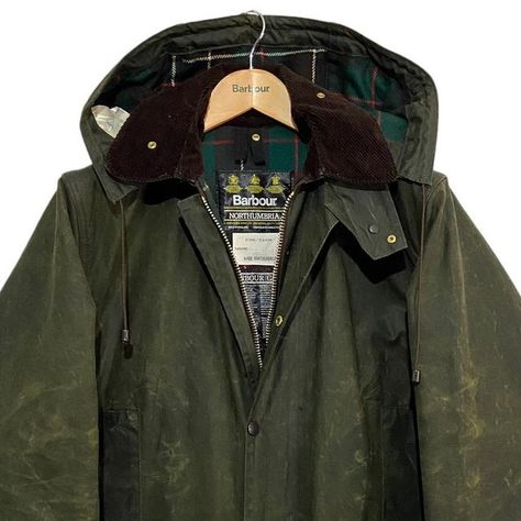 RRR on Instagram: "1988 Barbour A400 Northumbria Jacket Size C36/91CM. Sage. With hood. *Available* _____________________________ #barbour #barbournorthumbria #barboura400 #northumbria #vintagebarbour #madeinengland #barbourvintage #waxjacket #waxedcottonjacket #vintageclothing #madeinengland #countrywear #eurovintage #waxedcotton #waxcotton #barbourjapan #バブアー" Barbour Beadnell, Waxed Cotton Jacket, Barbour Jacket, Country Wear, Wax Jackets, Waxed Cotton, Vintage Outfits, On Instagram, Instagram