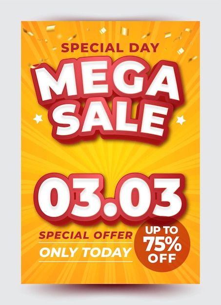 Mega sale at 0303 sale poster template s... | Premium Vector #Freepik #vector #promo-sale #promo #promo-poster #promotion Sales Promotion Design, Visiting Card Templates, Business Card Set, Company Letterhead, Vertical Business Cards, Premium Business Cards, Visiting Card Design, Cleaning Business Cards, Promotional Design