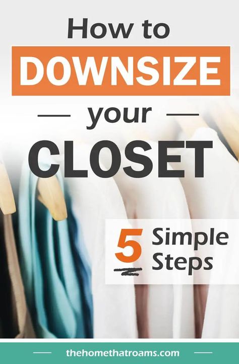 Downsize Wardrobe, Declutter Clothes, Decluttering Clothes, Office Decluttering, How To Downsize, Downsizing Tips, Declutter Closet, Bathroom Towel Decor, Closet Hacks