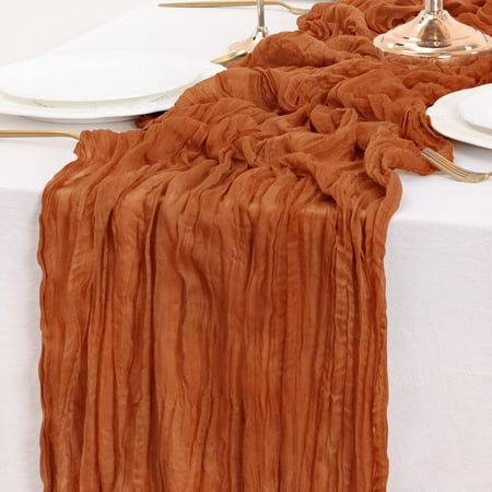 Specification: Material: Cotton and Polyester Color: Multi colors Table Runner Size:13 x 72 inch (appr.) Package included: 1 X Table Runner Color: Beige. Terracotta Cheesecloth Table Runner, Brunch Tea Party, Party Photo Background, Gauze Table Runner, Cheesecloth Table Runner, Rustic Table Runners, Party Table Centerpieces, Table Runner Size, Draping Fabric