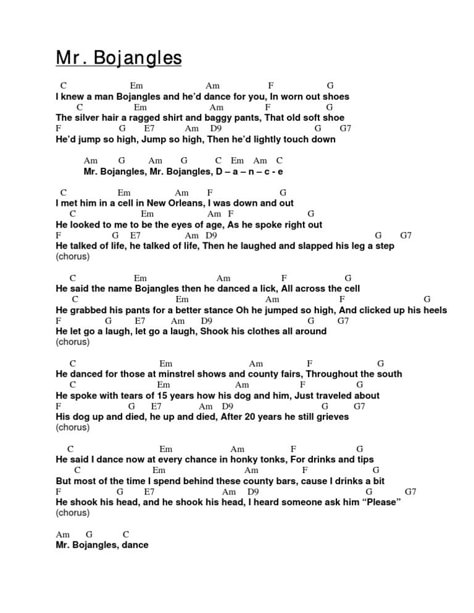 MR. BOJANGLES -- Jerry Jeff Walker Guitar Chords Chart, Ukulele Songs Beginner, Jerry Jeff Walker, Mr Bojangles, Easy Ukulele Songs, Acoustic Guitar Chords, Songs Guitar, Ukulele Chords Songs, Uke Songs