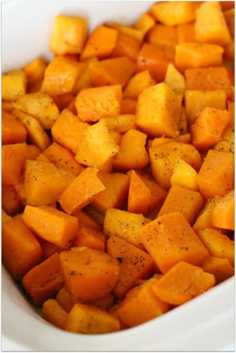 Crock Pot Side Dishes, Recipe For Butternut Squash, Slow Cooker Butternut Squash, Crock Pot Vegetables, Butternut Recipes, Food Crockpot, Paleo Crockpot, Slow Cooker Desserts, Slow Cooked Meals