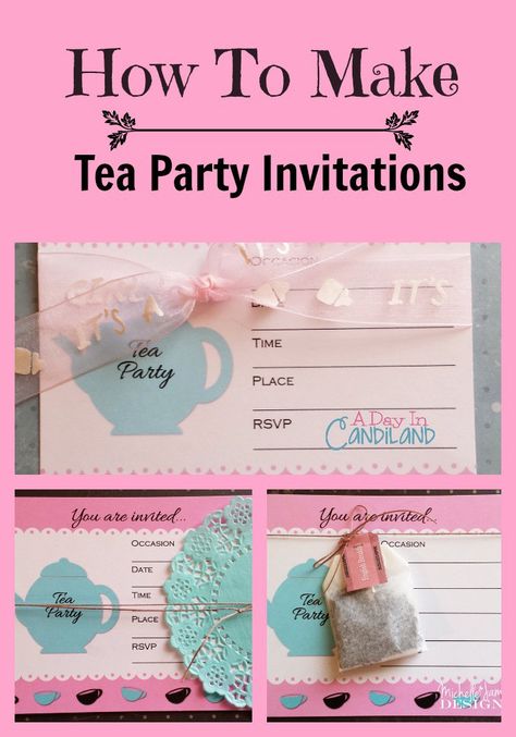 Tea Party Baby Shower Invitations, Diy Tea Party, Spring Tea Party, High Tea Party, Make Tea, Baby Shower Tea, Tea Party Invitations, Tea Party Theme, Girls Tea Party