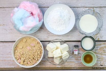 Cotton Candy Recipes, Carrot Cake Dip Recipe, Cotton Candy Cheesecake, Candy Cheesecake, Cotton Candy Fudge, Cotton Candy Recipe, Party Food Favorites, Cotton Candy Frappuccino, Cotton Candy Ice Cream