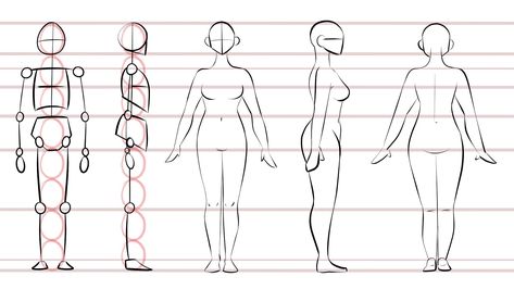 How To Draw The Female Body - Complete Figure Drawing | Patricia Caldeira | Skillshare Woman Anatomy, Woman Body Sketch, Drawing Bodies, Draw Anatomy, Sketch Realistic, Roblox Accessories, Shape Drawing, Body Draw, Girl Anatomy