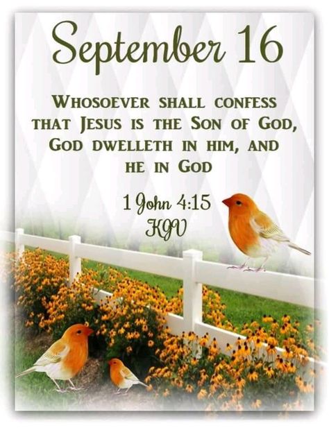 September 16 Bible Verse, September 16 Blessings, September Blessings, Blessed Monday, September Images, Love Of Family, September Calendar, Happy September, Daily Blessings