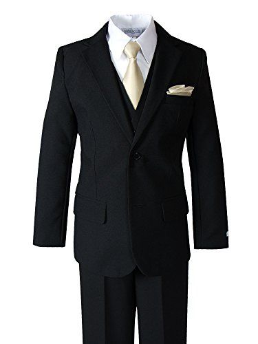 Spring Notion Big Boys' Modern Fit Dress Suit Set with Necktie and Handkerchief Boys Designer Clothes, Tuxedo Shirts, Blue Dress Casual, Dress Suit, Tuxedos, Single Breasted Jacket, Modern Dress, Fit Dress, Suit Set