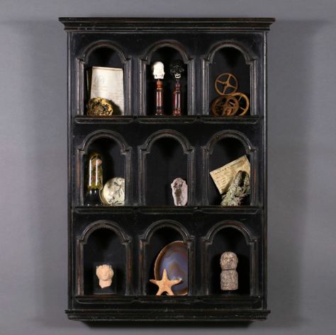 Cabinet Of Curiosity, Curiosity Cabinet, Dark Academia Decor, Goth Home, Curiosity Shop, Cabinet Of Curiosities, Curio Cabinet, Gothic Decor, Gothic House