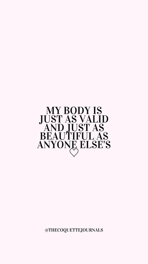 Body Neutral Affirmations, Body Love Quotes, Body Affirmations, Supreme Witch, Beautiful Marriage, Body Positive Quotes, Affirmation Posters, Love My Body, Love Affirmations