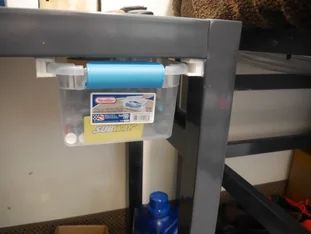 College Hacks: Desk Drawer : 6 Steps (with Pictures) - Instructables Under Desk Storage Ideas Diy, Diy Under Desk Storage, Diy Under Desk Drawer, Diy Desk Storage, Under Desk Storage Ideas, Organising Ideas, College Desk, Organizing Tools, Desk Hacks