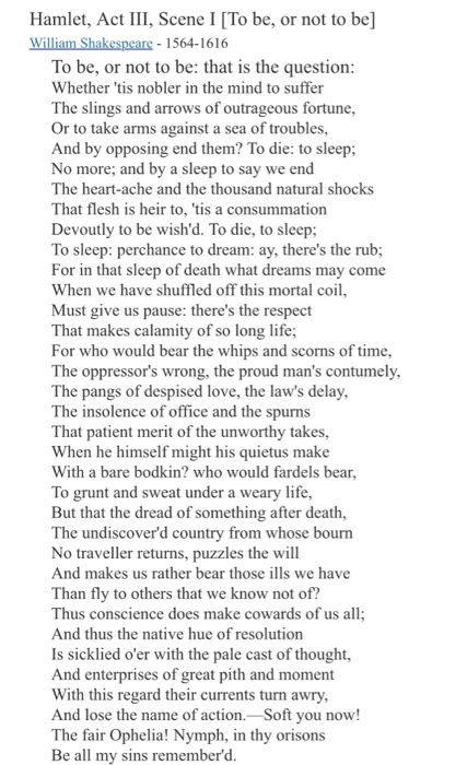 Shakespeare To Be Or Not To Be, To Be Or Not To Be Shakespeare, To Be Or Not To Be, To Be Or Not To Be Hamlet, Hamlet Quotes, Acting Monologues, Dramatic Monologues, Shakespeare Sonnets, Shakespeare Hamlet